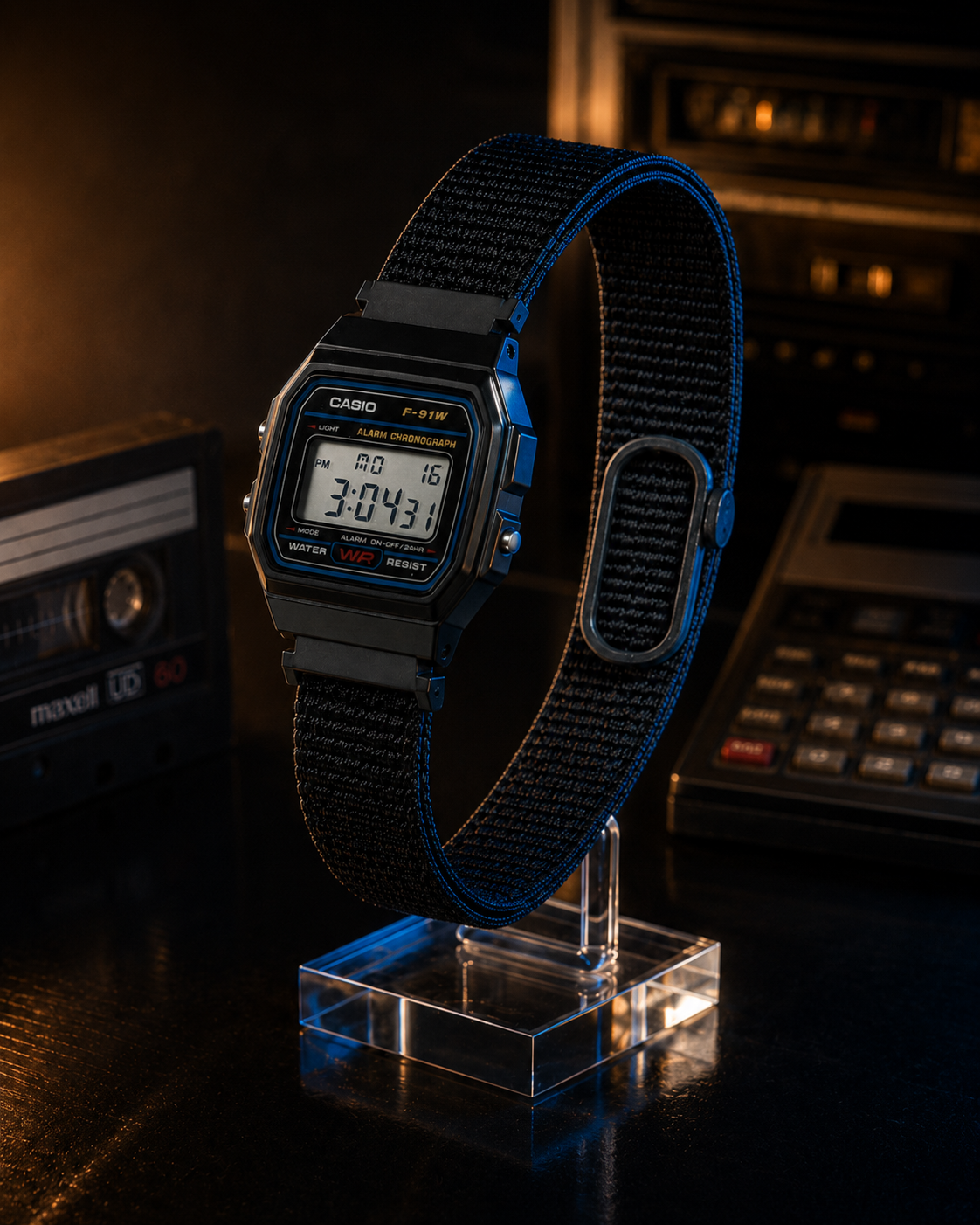 PIV F-91 — Casio F-91W with Fitbit Air bracket