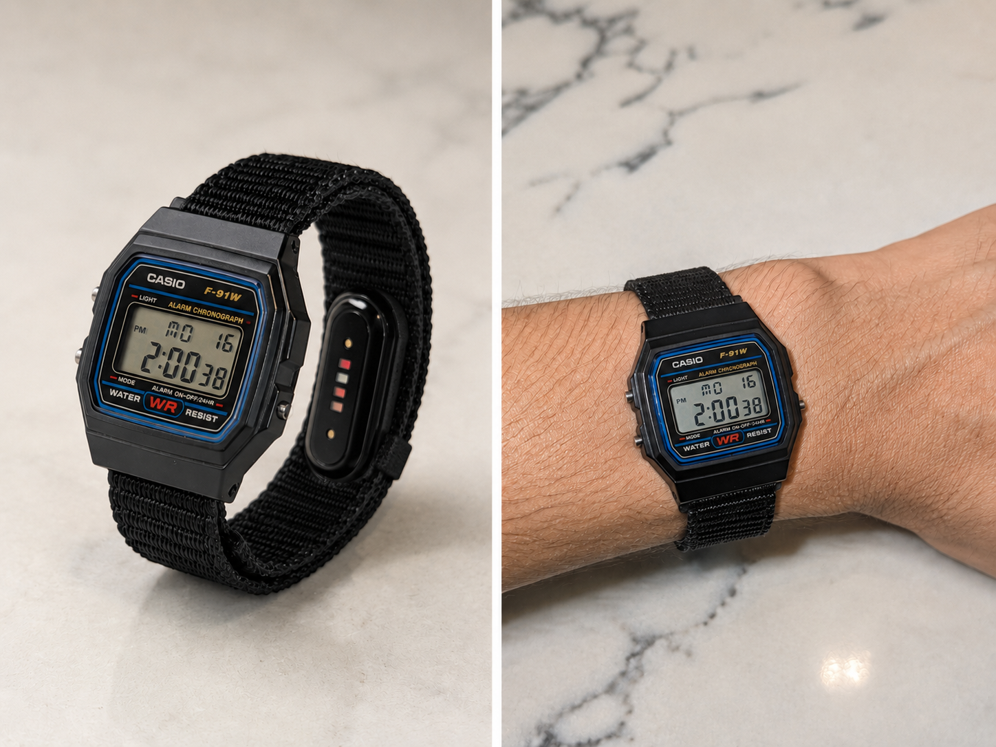 PIV F-91 with Fitbit Air sensor installed