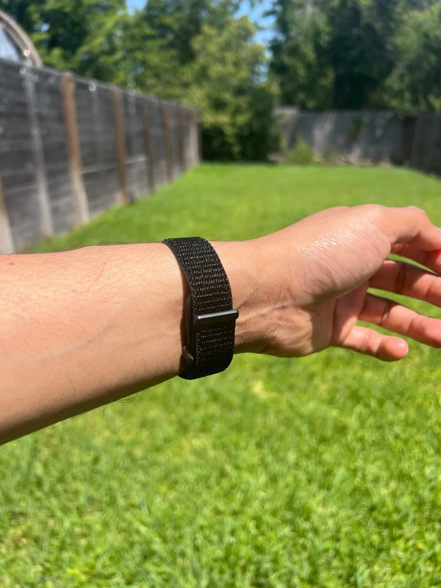 The PIV F-91 worn on the wrist outdoors